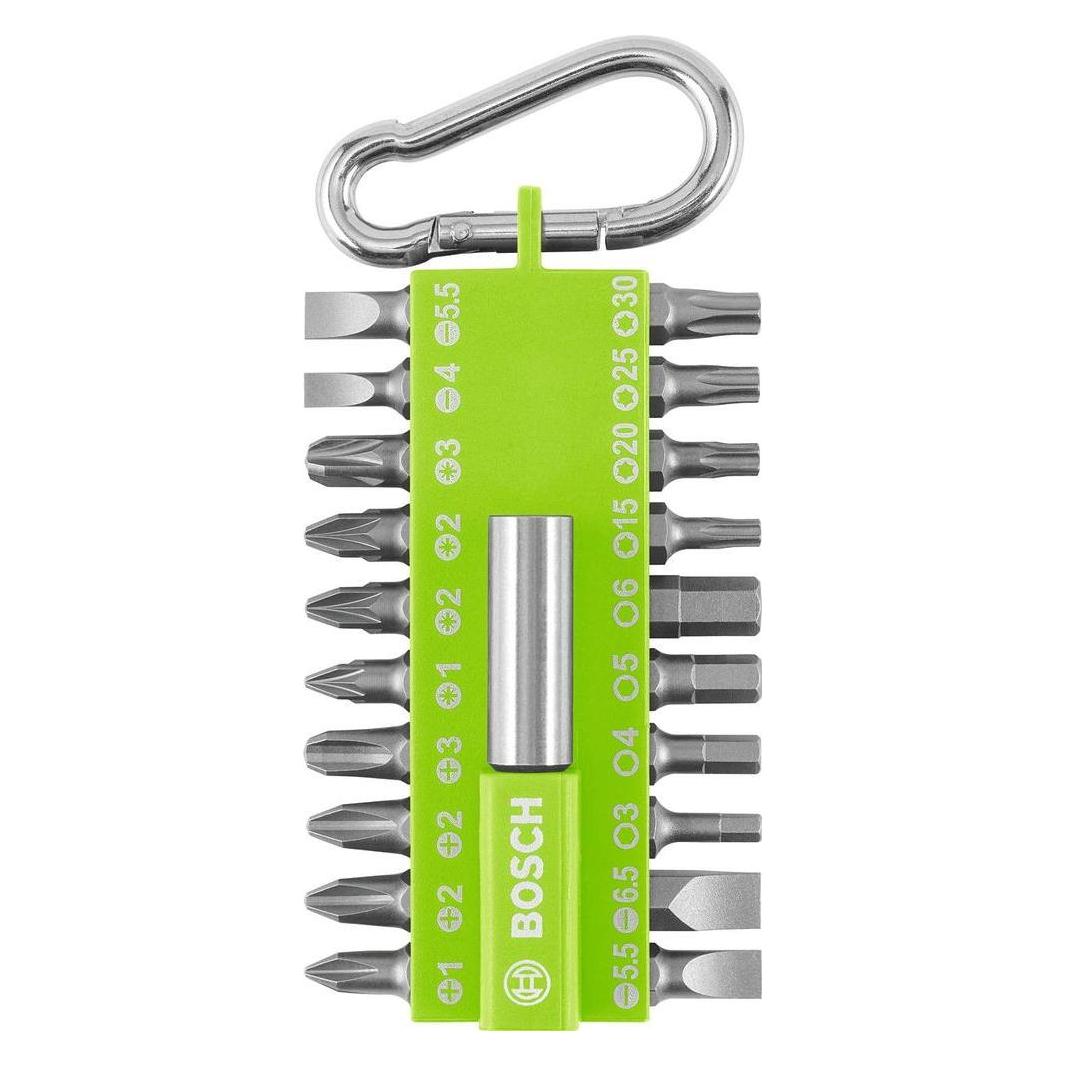 Bosch Zubehör 21-teiliges Schrauberbit-Set mit Snap-hook (hellgrün) Ausstellerversion (2607012002)