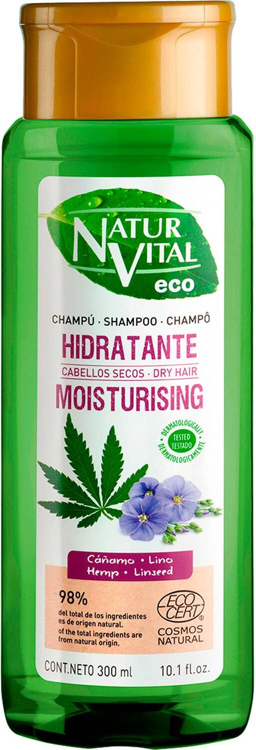 NaturVital Eco Hidratante Cáñamo y Lino Champú 300 ml