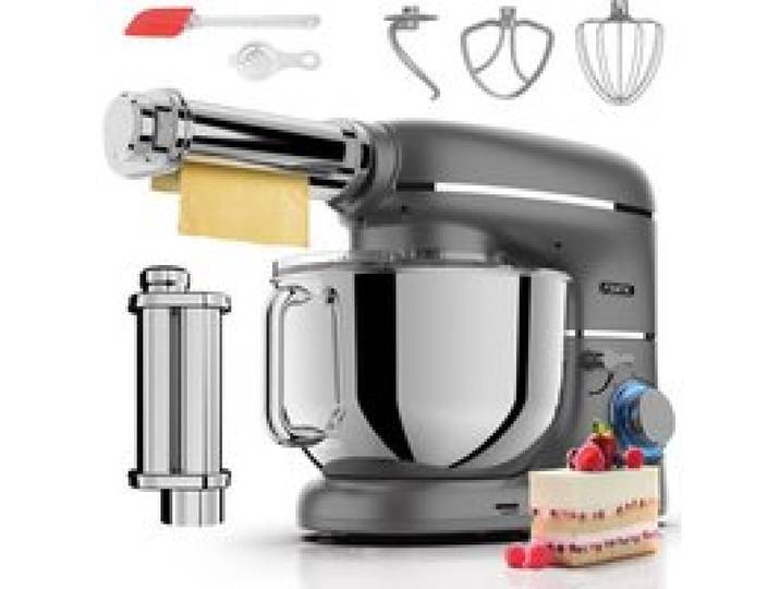 Robot pâtissier - FENTIC - 2000W - Bol inox 6 2L - Rouleau à pâtes inclus - 6 vitesses + Pulse