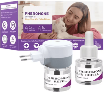 Inspire Picks Long Lasting Cat Pheromone Diffuser For Stress Relief And Comfort as Shows Eu Plug