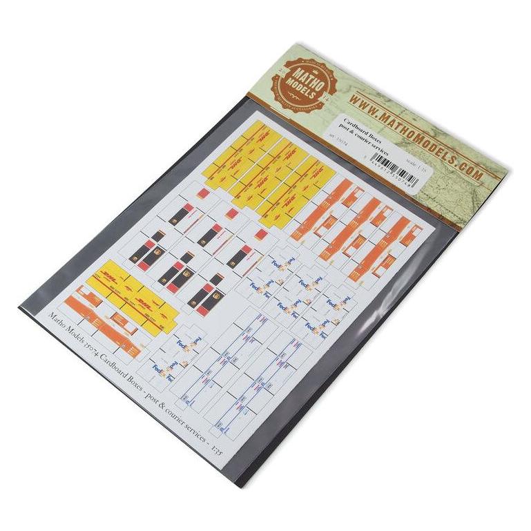 Matho Models Cardboard Boxes - post & courier services (35074)
