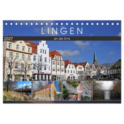 LINGEN an der Ems (Tischkalender 2027 DIN A5 quer), CALVENDO Monatskalender