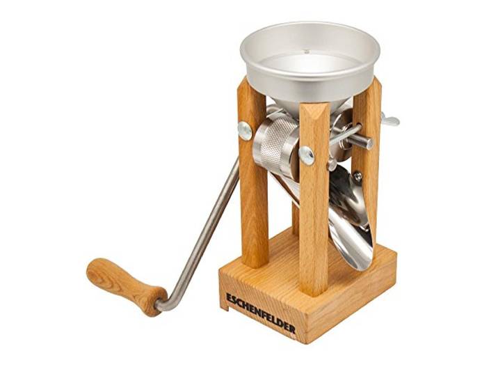 Eschenfelder Flockenquetsche Flocker Tischmodell mit Alutrichter frische Haferflocken