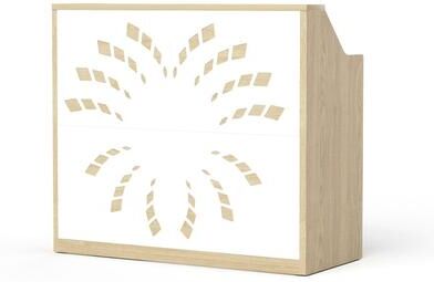 Modern Reception Desk, Retail Checkout Desk for Cashier Counter, Salon, Office And Customer Service Front Desk