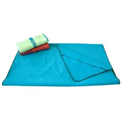 dyckhoff Mikrofaser Sport-Handtuch 80x180cm mit Reißverschluss türkis