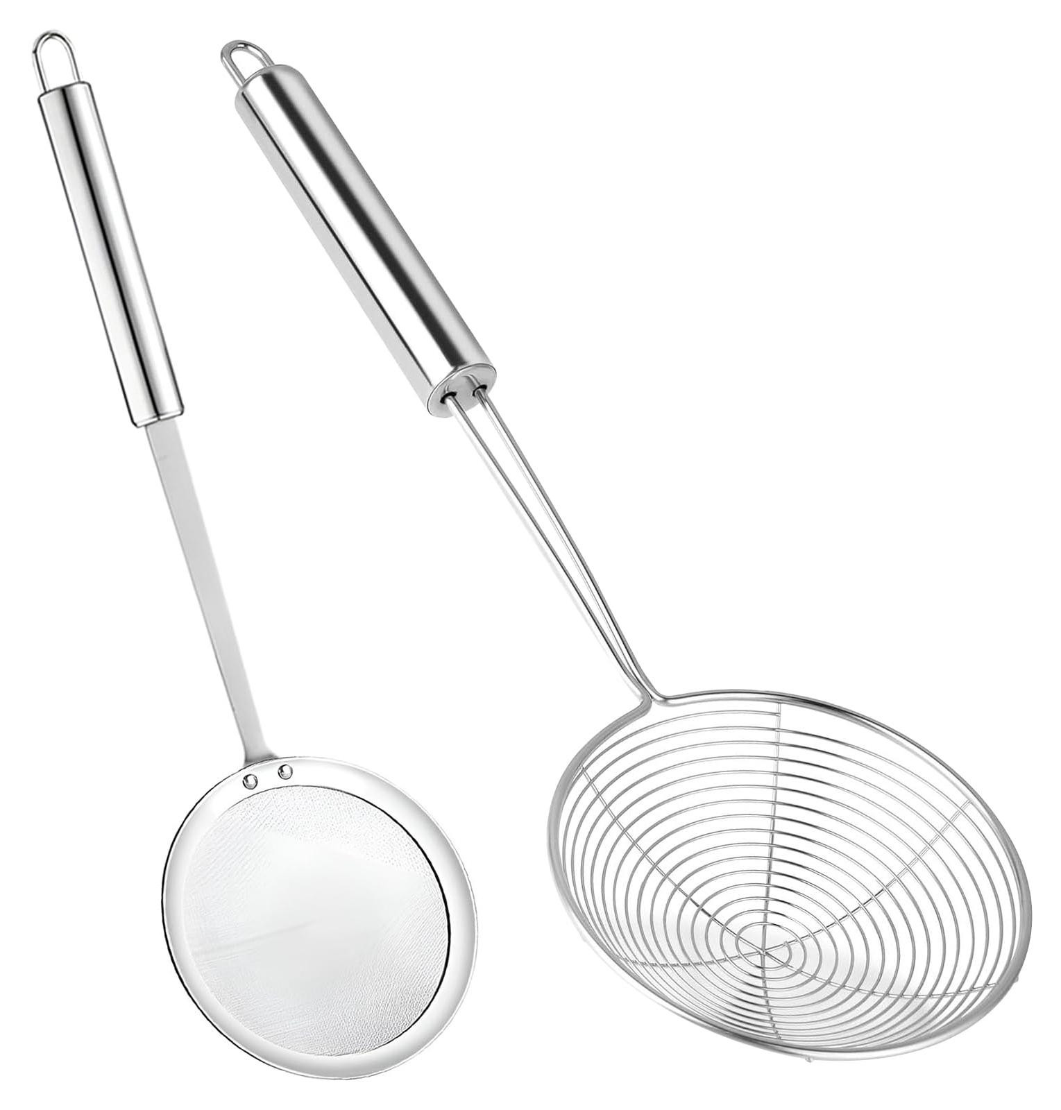 Dripio Set van 2 roestvrijstalen lepelvormige spatels, 33,5 cm