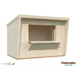 Palmako Marktstand Kira 7,7 m2 - 16 mm naturbelassen