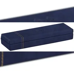 Rhodiarama, Stiftebox aus Kunstleder, 21x5,5x3cm - Mitternachtsblau 194519C