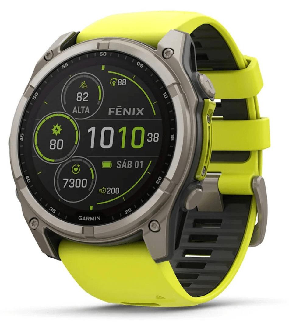 Garmin fenix 8 GPS Smartwatch met Titanium behuizing en Touchscreen, Titanium