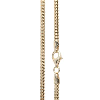 Silberkette OSTSEE-SCHMUCK "Ostsee-Schmuck Kette Schlange 3,0 mm Kette Schlange 3,0 mm" Gr. 50, gold, Halsketten, Herren, 50cm, Silber 925 (Sterlingsilber), L: 42, Silberkette