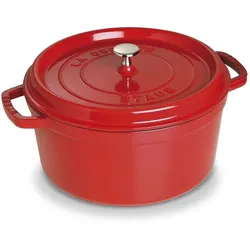 STAUB Bräter mit Deckel La Cocotte 28 cm Gusseisen Rot