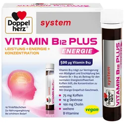 Doppelherz system Vitamin B12 Plus Leistung + Energie + Konzentration 10X25 ml