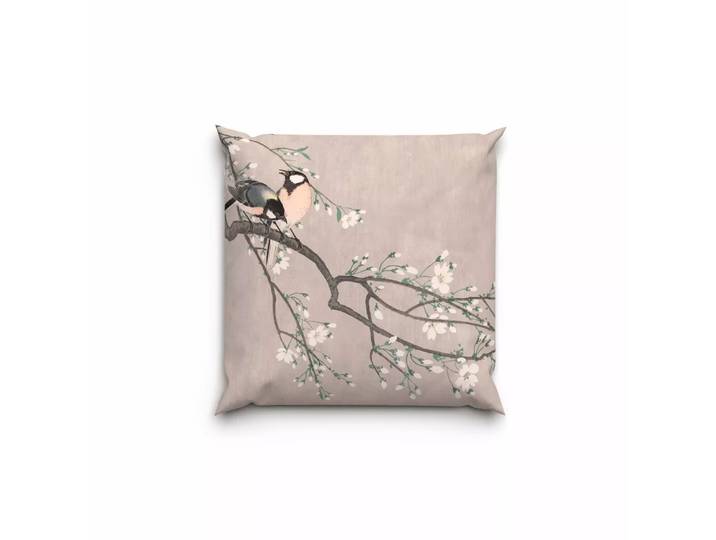 Lotus Bettwaren - Lotus Kopfkissenbezug Bambus Birds spring, Lotus Bambus Birds Spring Kopfkissenbezug, 65 x 65 cm