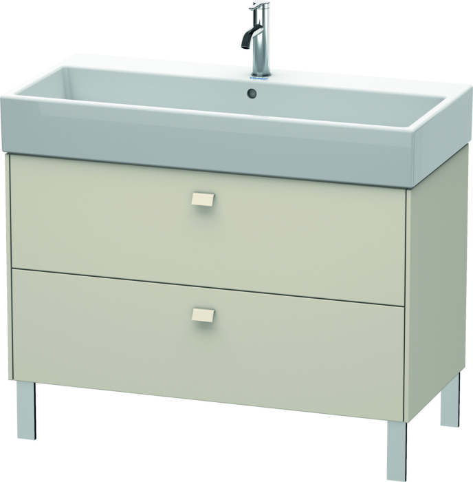 Duravit Brioso Waschtischunterbau BR443609191 984x459mm, Taupe, 2 Auszüge