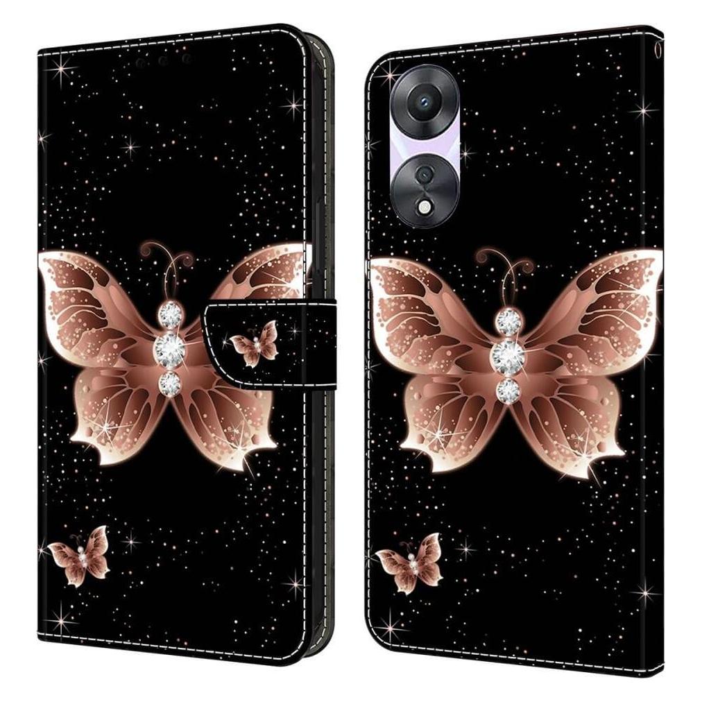 Cover-Discount OPPO A78 5G - 3D-Effekt Hülle Etui Diamond Butterfly (Oppo A78 5G) (660171404L)