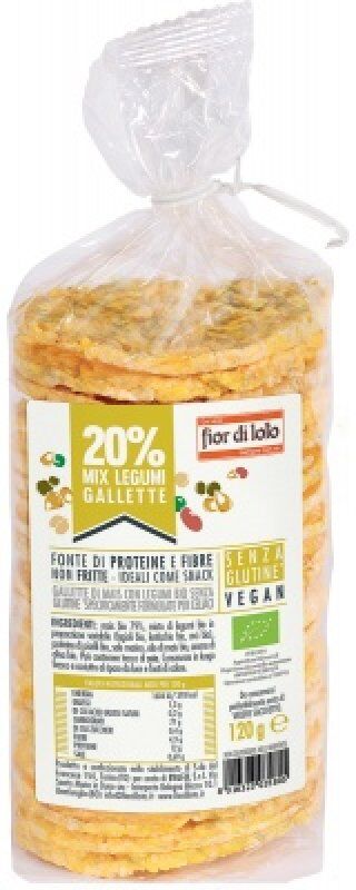 Biotobio Gallette Di Mais Con Legumi Bio Fior Di Loto 120g
