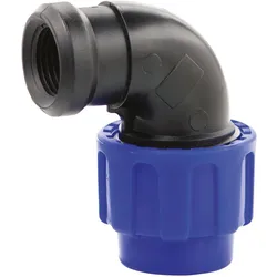 PP-Klemmfitting Winkel 90° 50 mm - 1 1/2" IG