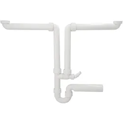 Doppelspülensiphon Geberit 1 1/2'' DN40 inkl. Schlauchtülle Ø 19-23 mm
