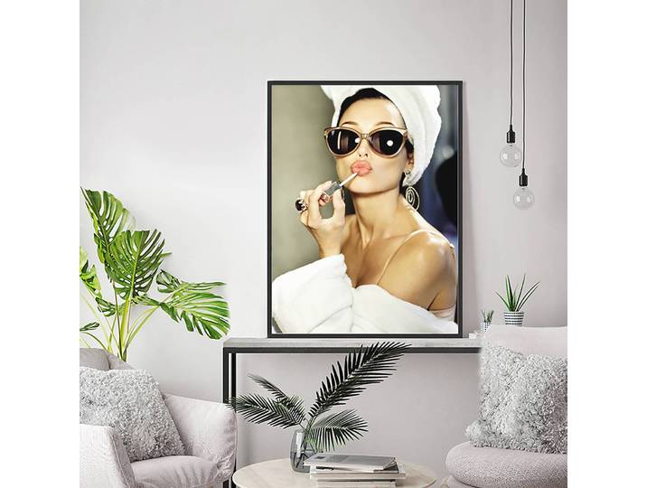 Bild Make Up Rahmen: Massivholz Buche, lackiert Abdeckung: Plexiglas Multicolor 62 x 82cm