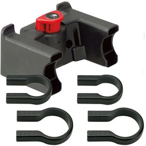 KLICKfix Lenkeradapter Universal, für Adapterplatten, 22 - 26 & 31,8 mm Durchmesser, max. 7 kg, mit Schloss