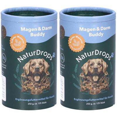 Naturdrops Magen & Darm Buddy Erg.Futterm.f.Hunde x2 2x250 g