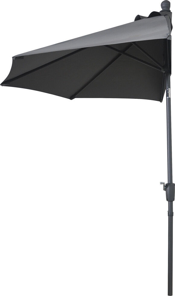 TrendLine Sonnenschirm halbrund anthrazit 260 x 120 cm