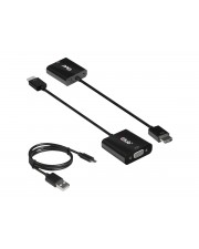 Club 3D HDMI 1.4 TO VGA ACTIVE ADAPTER WITH AUDIO M/F Adapter Audio/Multimedia Digital/Display/Video (CAC-1302)