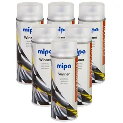 MIPA Winner Acryl-Klarlack Lackspray farblos matt, 6x400ml