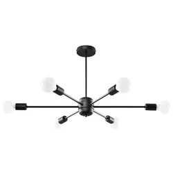 Sollux SL.1023 Kronleuchter LANGO 6 schwarz
