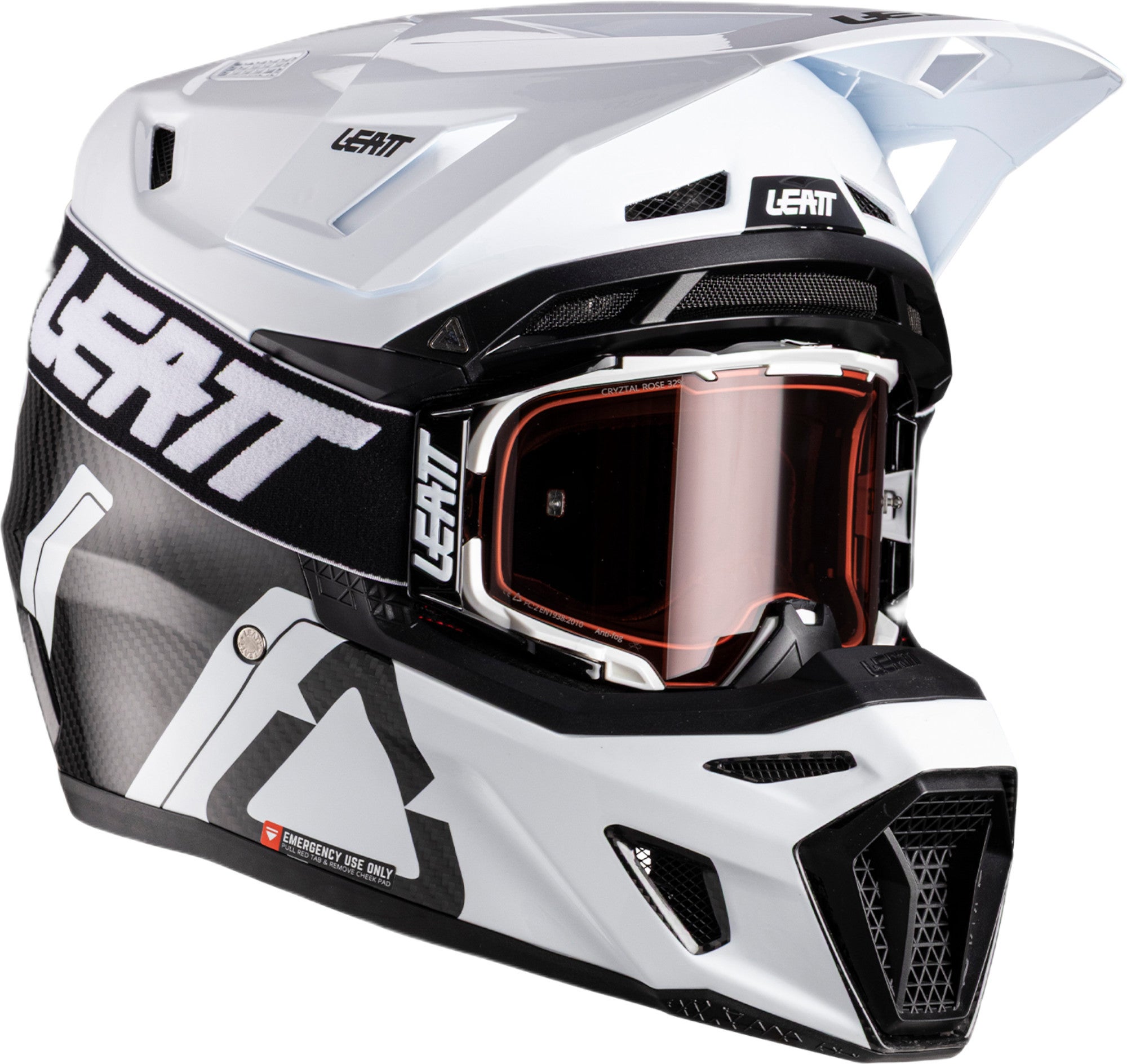 Leatt 9.5 Carbon V26 Motocross Helm mit Brille 1026000101