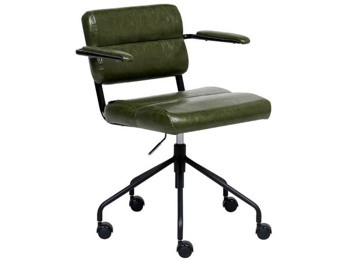 Chaise de bureau CANDOR Cuir PU Vert foncé