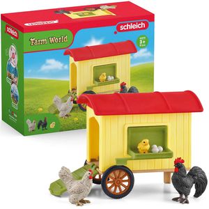 schleich Spielset FARM WORLD 42572, ab 3 Jahre, Hühnerstall, 5 Teile