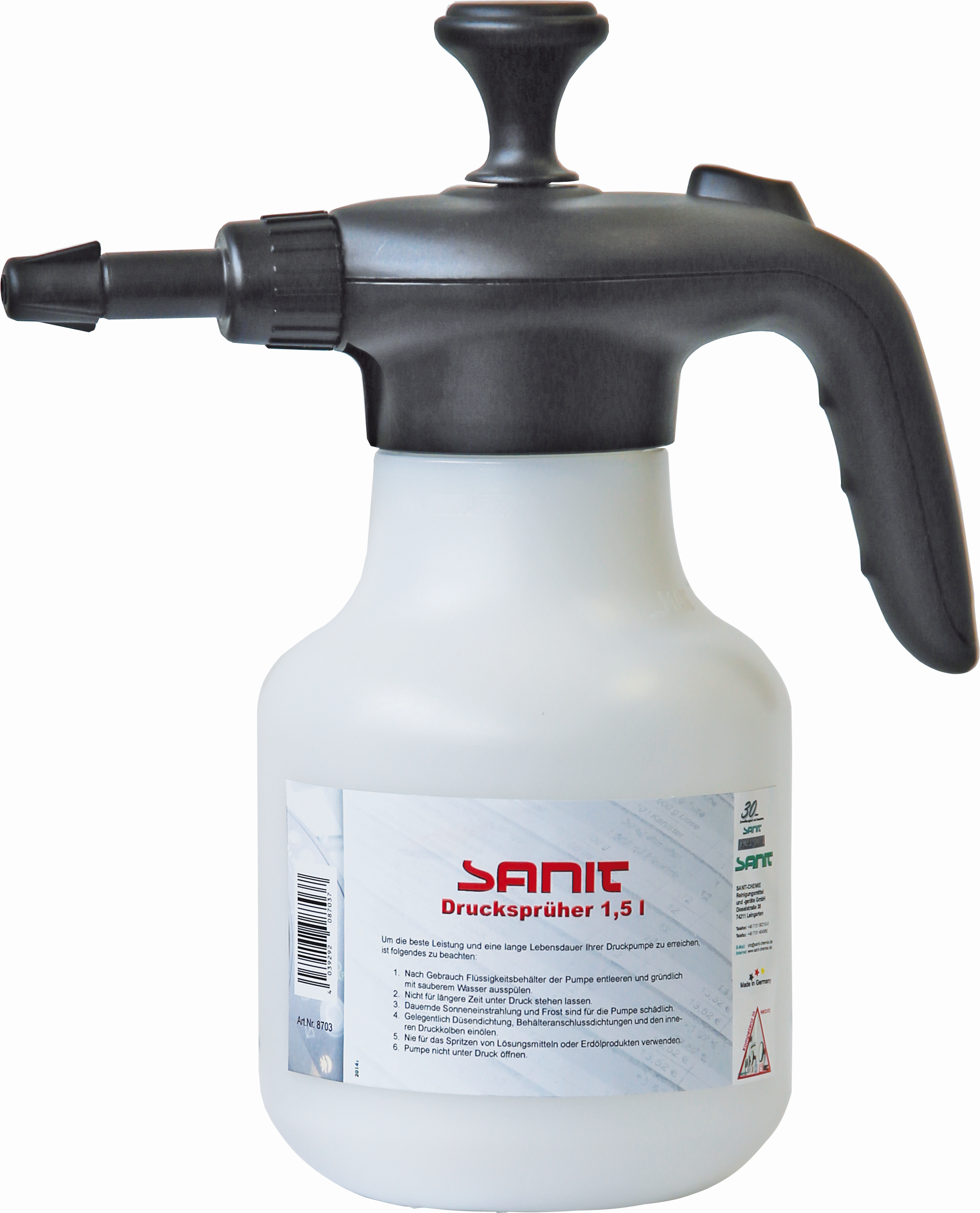 Sanit pulvérisateur à pression Fauch 8703 flacon vide, 2000 , 5 l