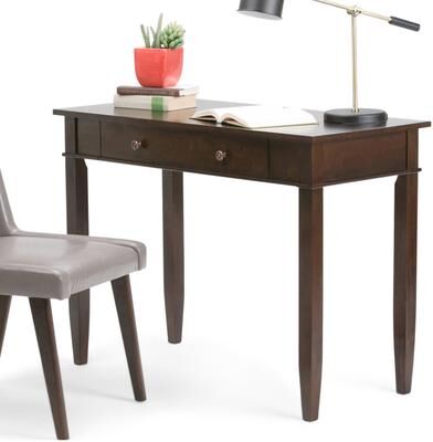 WYNDENHALL Sterling SOLID WOOD Transitional 42 inch Wide Home Office Desk