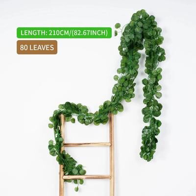 Uplift Picks Artificial Ivy Hanging Vine Garland Green Leaf Wall Decor For Home 07