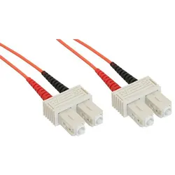INLINE LWL Duplex Kabel, SC/SC, 50/125üm, OM2, 10m