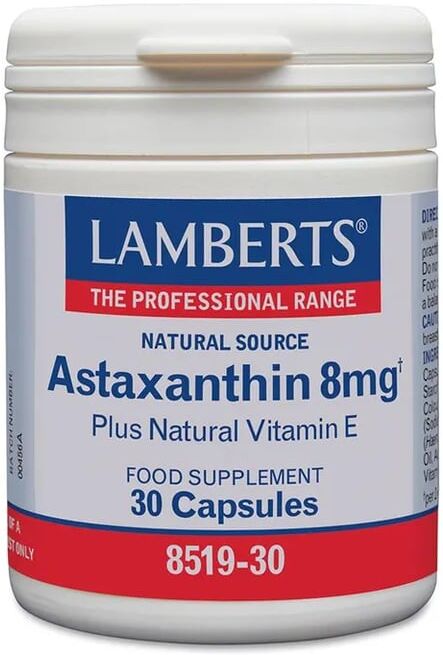 Lamberts Astaxantina 8 mg Con Vitamina E 30 Caps