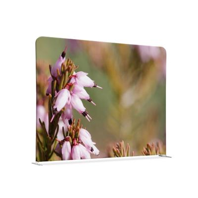 SHOWDOWN Displays Showdown Textil Raumteiler Basic - 150-150 Doppel Pinke Blume - Silberner Rahmen