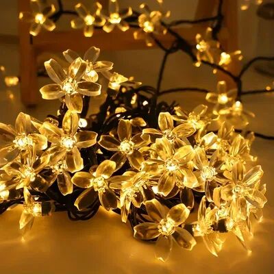 Friendly Fresh Finds Solar String Lights LED Waterproof Outdoor Festival Garden Decoration Solar String Lights LED Waterproof Outdoor Festival Garden Decoration
