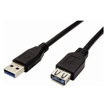 Kabelis USB LAMA PLUS USB-A - USB-A 1.8 m Juodas (1.80 m, USB 3.2 Gen 1) (32903831)