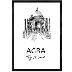 POSTER Städte Denkmäler Agra A4 Rahmenlos