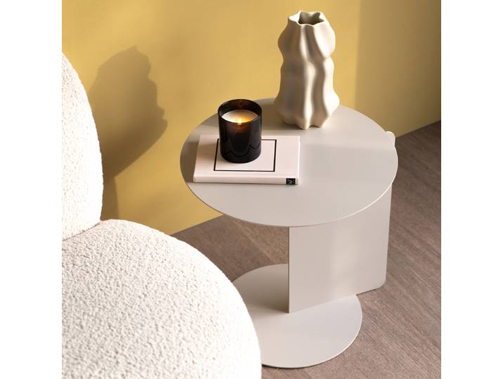 Table d'appoint Salsa Ø 40cm Gris/Cachemire
