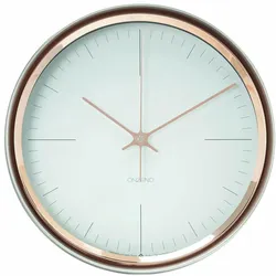 WANDUHR Design Weiß 33/33 cm