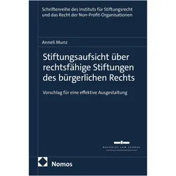 Stiftungsaufsicht über rechtsfähige Stiftungen des bürgerlichen Rechts, Fachbücher von Anneli Munz