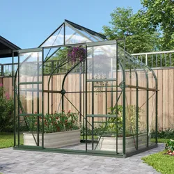 Vitavia Gewächshaus Dione 5000 ESG inkl. 1 Dachfenster, Smaragd