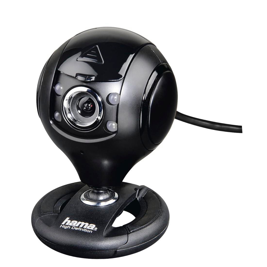 Hama HD-Webcam Spy Protect, 1080p Full-HD, Beleuchtung, Mikrofon 00053950