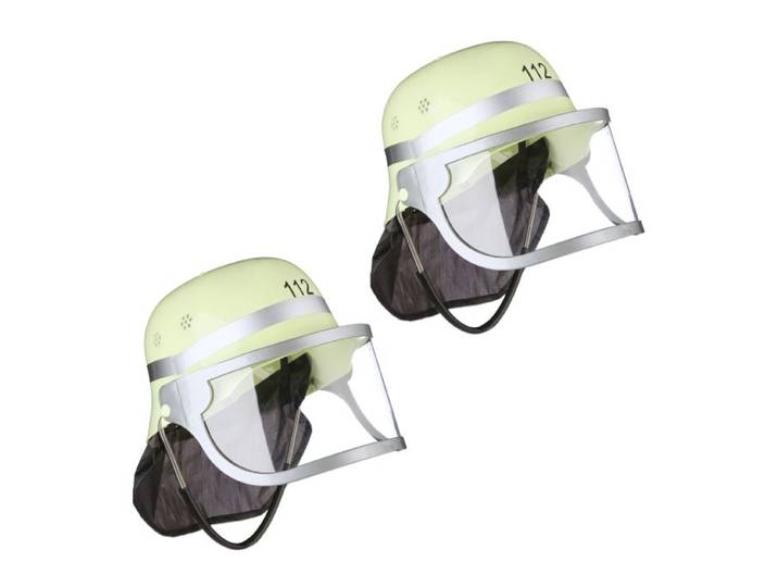 Relaxdays Feuerwehrhelm für Kinder im 2er Set