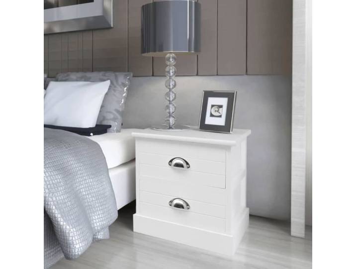 Tables de chevet - Lot 2 pcs - Blanc A42887