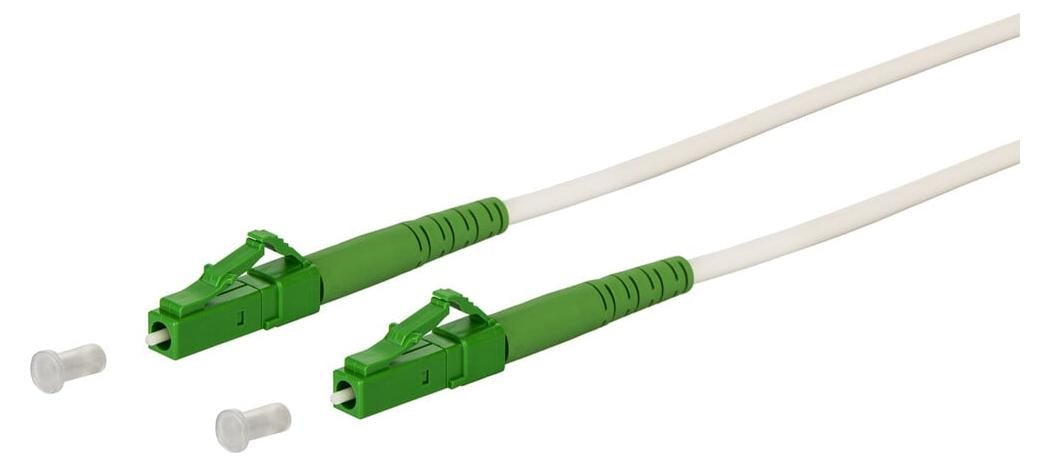 Metz Connect LC-S APC/APC OS2 witte patchkabel 151P7JAJAA0E