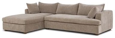 Poly and Bark Poly & Bark Milo Sectional with Storage in Taupe Brown
